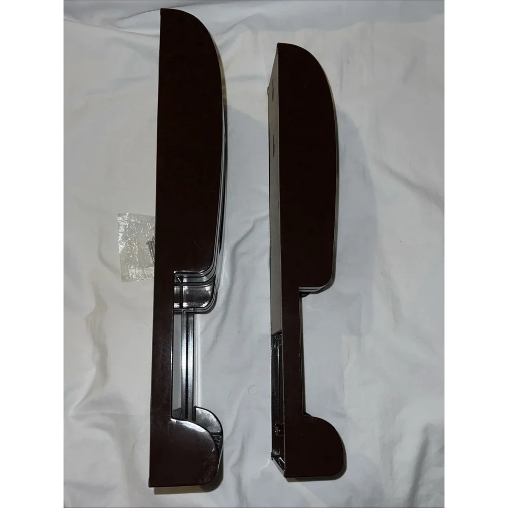2 Cutco Knife Holder Wall Mount Tray Caddy Storage 6 & 4 Slot Brown Bakelite